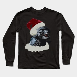 godzilla christmas Long Sleeve T-Shirt